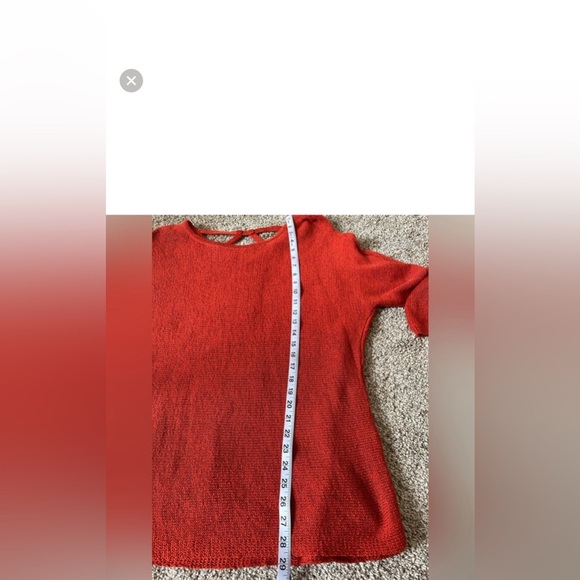 Chico’s burnt orange cutout back detail tunic size M - Picture 4 of 5